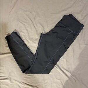 Women’s Forest Green Leggings with Contrast Stitching